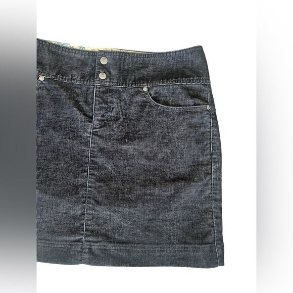 ATHLETA BLACK‎ CORDUROY A-LINE BUTTON MIKI SKIRT WOMENS SIZE 8 - Picture 7 of 13